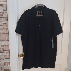 Classic Black Polo Shirt for Men Xlarge Tall